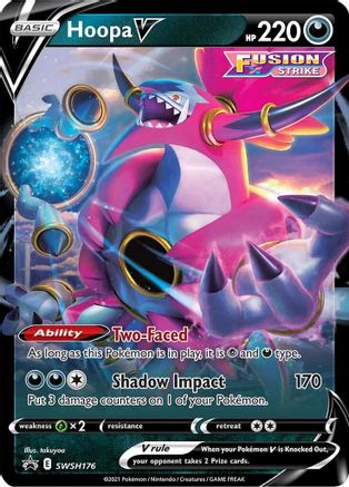 POKEMON TCG - Hoopa V SWSH176/307 SWSH Sword & Shield Promo Cards - Promo
