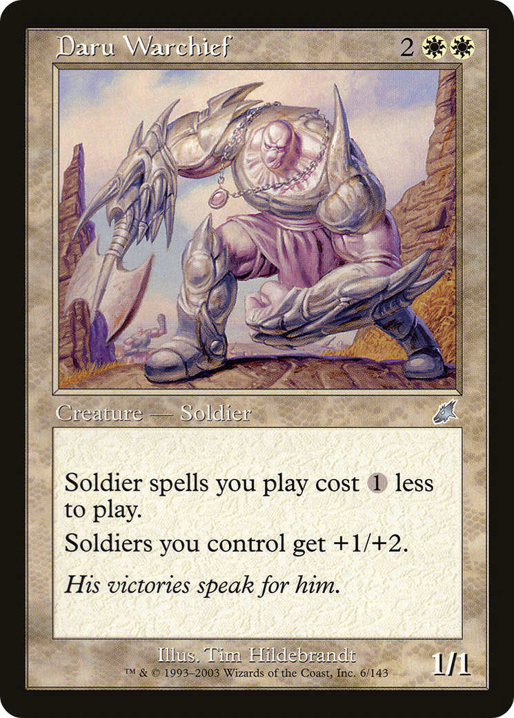 MAGIC: THE GATHERING - Daru Warchief (SCG-006) - Scourge Foil