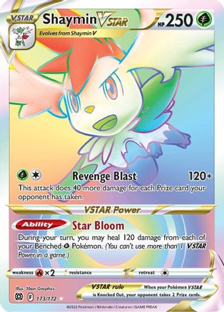 POKEMON TCG - Shaymin VSTAR (Secret) 173/172 SWSH09 Brilliant Stars - Secret Rare