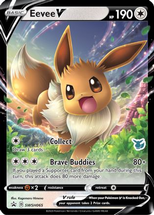 POKEMON TCG - Eevee V SWSH065 Battle Academy 2022 - Promo