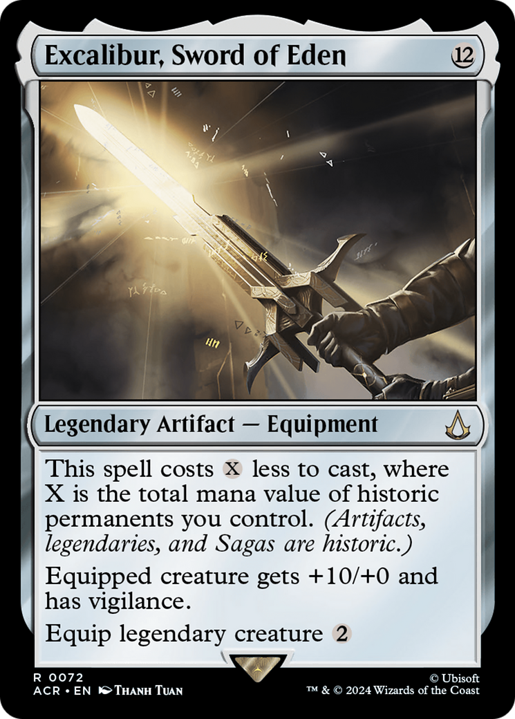 MAGIC: THE GATHERING - Excalibur, Sword of Eden (ACR-072) - Assassin's Creed Foil