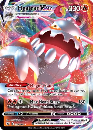 POKEMON TCG - Heatran VMAX 026/189 SWSH10 Astral Radiance - Ultra Rare