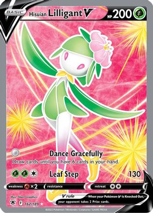 POKEMON TCG - Hisuian Lilligant V (Full Art) 162/189 SWSH10 Astral Radiance - Ultra Rare