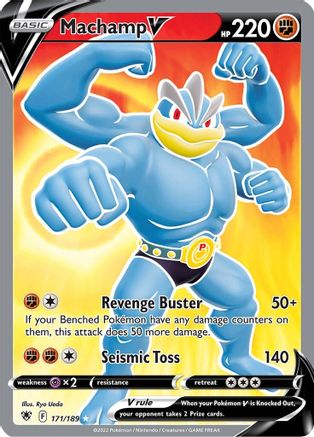 POKEMON TCG - Machamp V (Full Art) 171/189 SWSH10 Astral Radiance - Ultra Rare
