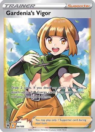 POKEMON TCG - Gardenia's Vigor (Full Art) 184/189 SWSH10 Astral Radiance - Ultra Rare