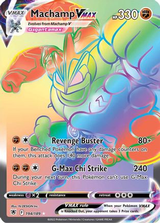 POKEMON TCG - Machamp VMAX (Secret) 194/189 SWSH10 Astral Radiance - Secret Rare