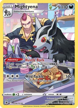 POKEMON TCG - Mightyena TG09/TG30 SWSH10 Astral Radiance Trainer Gallery - Ultra Rare