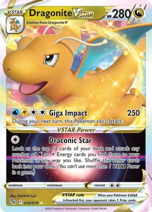 POKEMON TCG - Dragonite VSTAR 050 Pokemon GO - Ultra Rare