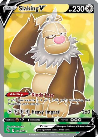 POKEMON TCG - Slaking V (Full Art) 077 Pokemon GO - Ultra Rare