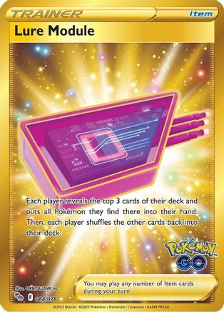 POKEMON TCG - Lure Module (Secret) 088/078 Pokemon GO - Secret Rare