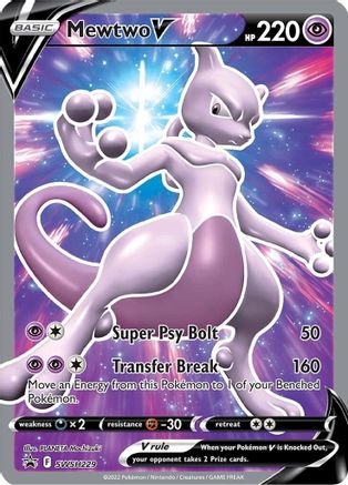 POKEMON TCG - Mewtwo V SWSH229 SWSH Sword & Shield Promo Cards - Promo