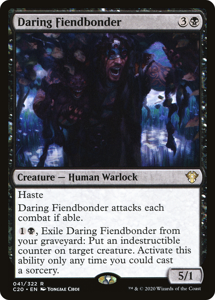 MAGIC: THE GATHERING - Daring Fiendbonder (C20-041) - Commander 2020