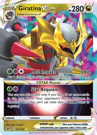 POKEMON TCG - Giratina VSTAR 131/196 SWSH11 Lost Origin - Ultra Rare