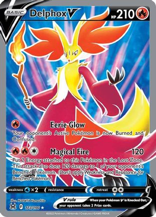 POKEMON TCG - Delphox V (Full Art) 173/196 SWSH11 Lost Origin - Ultra Rare
