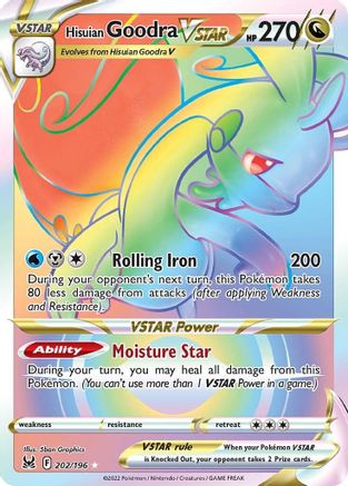 POKEMON TCG - Hisuian Goodra VSTAR (Secret) 202/196 SWSH11 Lost Origin - Secret Rare