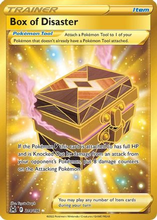 POKEMON TCG - Box of Disaster (Secret) 214/196 SWSH11 Lost Origin - Secret Rare