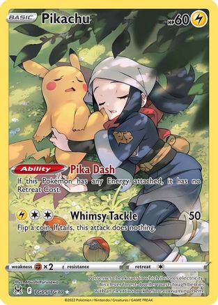 POKEMON TCG - Pikachu TG05/TG30 SWSH11 Lost Origin Trainer Gallery - Ultra Rare