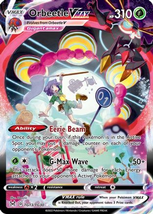 POKEMON TCG - Orbeetle VMAX TG13/TG30 SWSH11 Lost Origin Trainer Gallery - Ultra Rare
