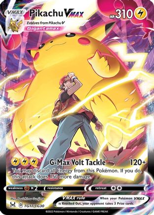 POKEMON TCG - Pikachu VMAX TG17/TG30 SWSH11 Lost Origin Trainer Gallery - Ultra Rare