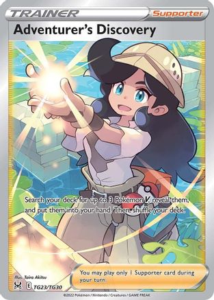 POKEMON TCG - Adventurer's Discovery TG23/TG30 SWSH11 Lost Origin Trainer Gallery - Ultra Rare