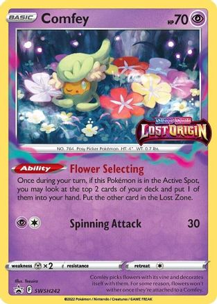 POKEMON TCG - Comfey SWSH242/307 SWSH Sword & Shield Promo Cards - Promo
