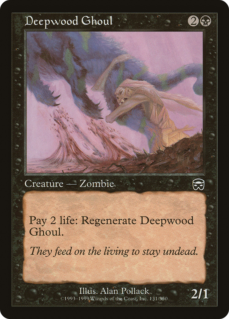MAGIC: THE GATHERING - Deepwood Ghoul (MMQ-131) - Mercadian Masques Foil