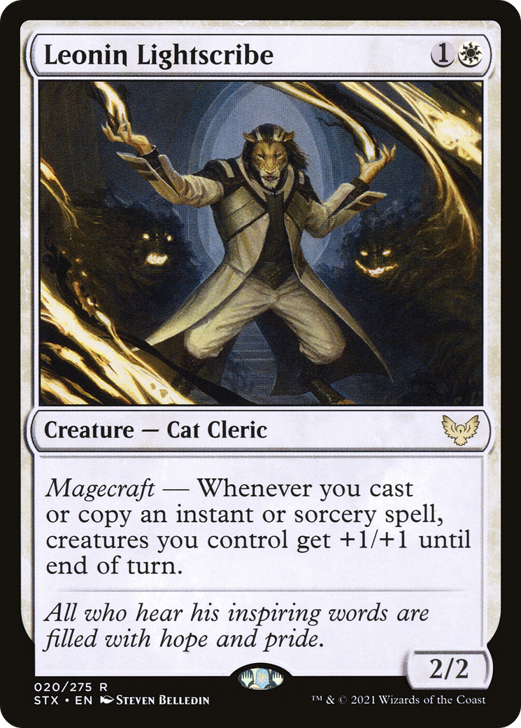 MAGIC: THE GATHERING - Leonin Lightscribe (STX-020) - Strixhaven: School of Mages Foil