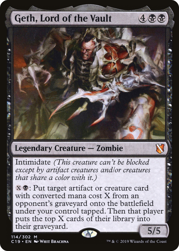 MAGIC: THE GATHERING - Geth, Lord of the Vault (C19-114) - Commander 2019