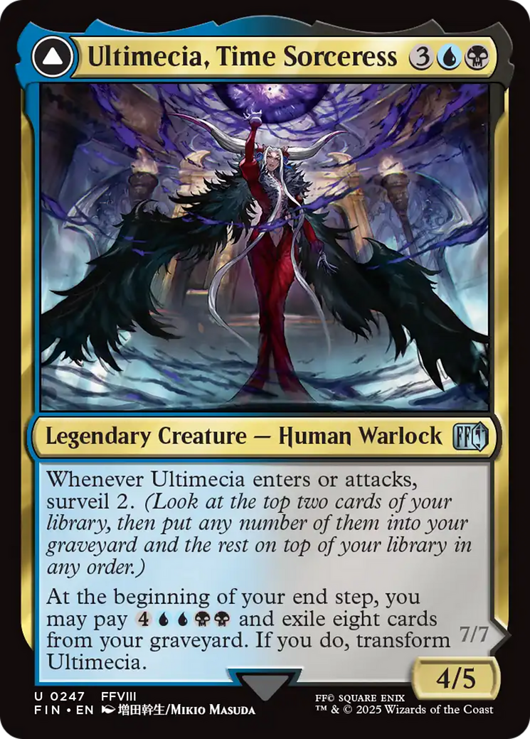 MAGIC: THE GATHERING - Ultimecia, Time Sorceress (FIN-247) - FINAL FANTASY Foil
