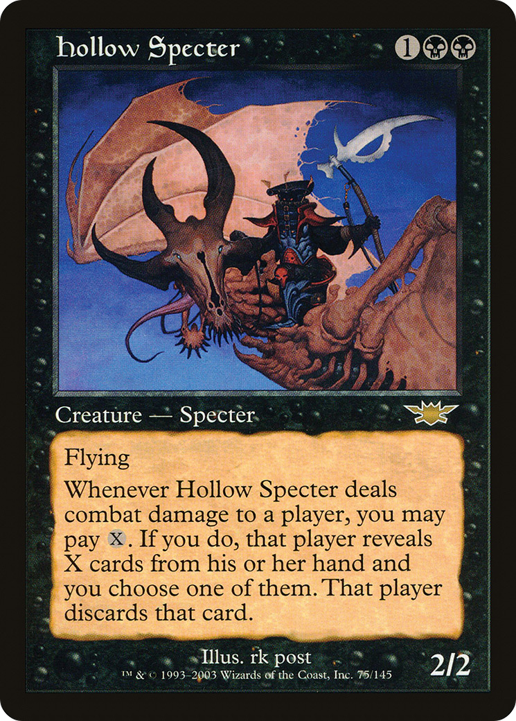 MAGIC: THE GATHERING - Hollow Specter (LGN-075) - Legions Foil