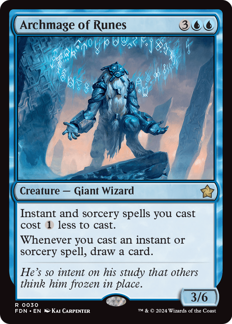 MAGIC: THE GATHERING - Archmage of Runes (FDN-030) - Foundations