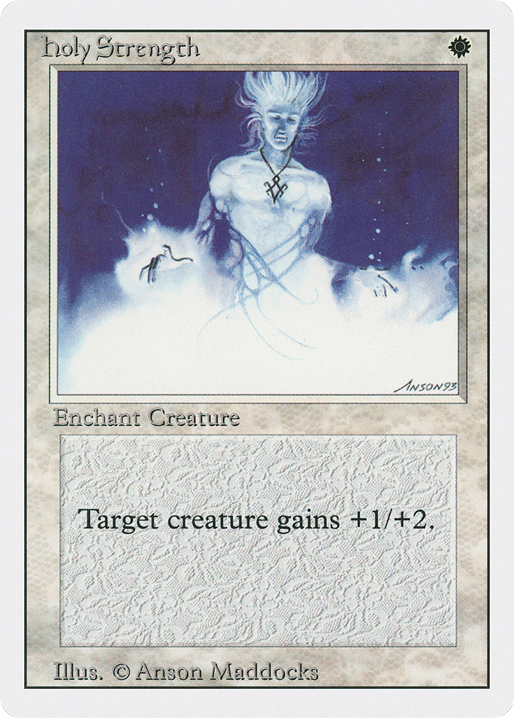 MAGIC: THE GATHERING - Holy Strength (3ED-024) - Revised Edition