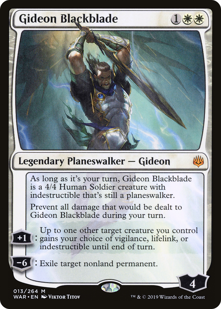 MAGIC: THE GATHERING - Gideon Blackblade (WAR-013) - War of the Spark