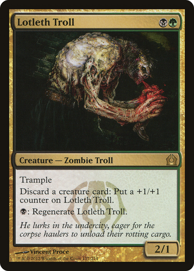 MAGIC: THE GATHERING - Lotleth Troll (RTR-177) - Return to Ravnica Foil