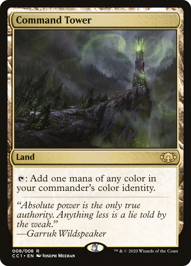 MAGIC: THE GATHERING - Command Tower (CC1-008) - Commander Collection: Green Foil