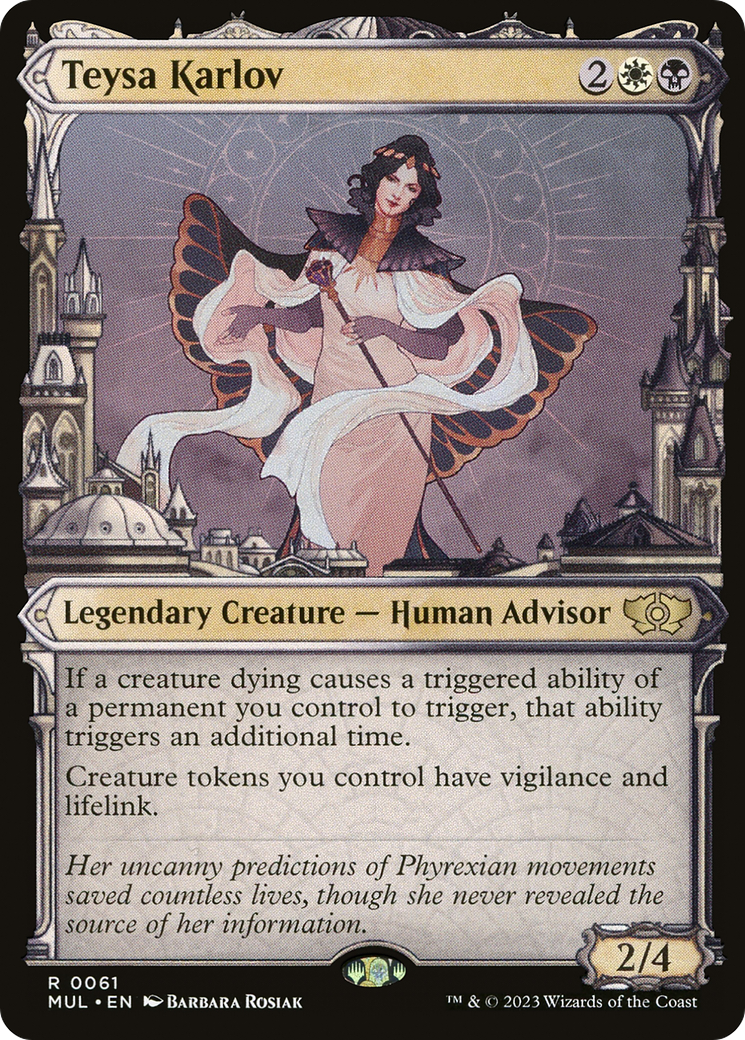 MAGIC: THE GATHERING - Teysa Karlov (MUL-061) - Multiverse Legends: (Showcase) Foil