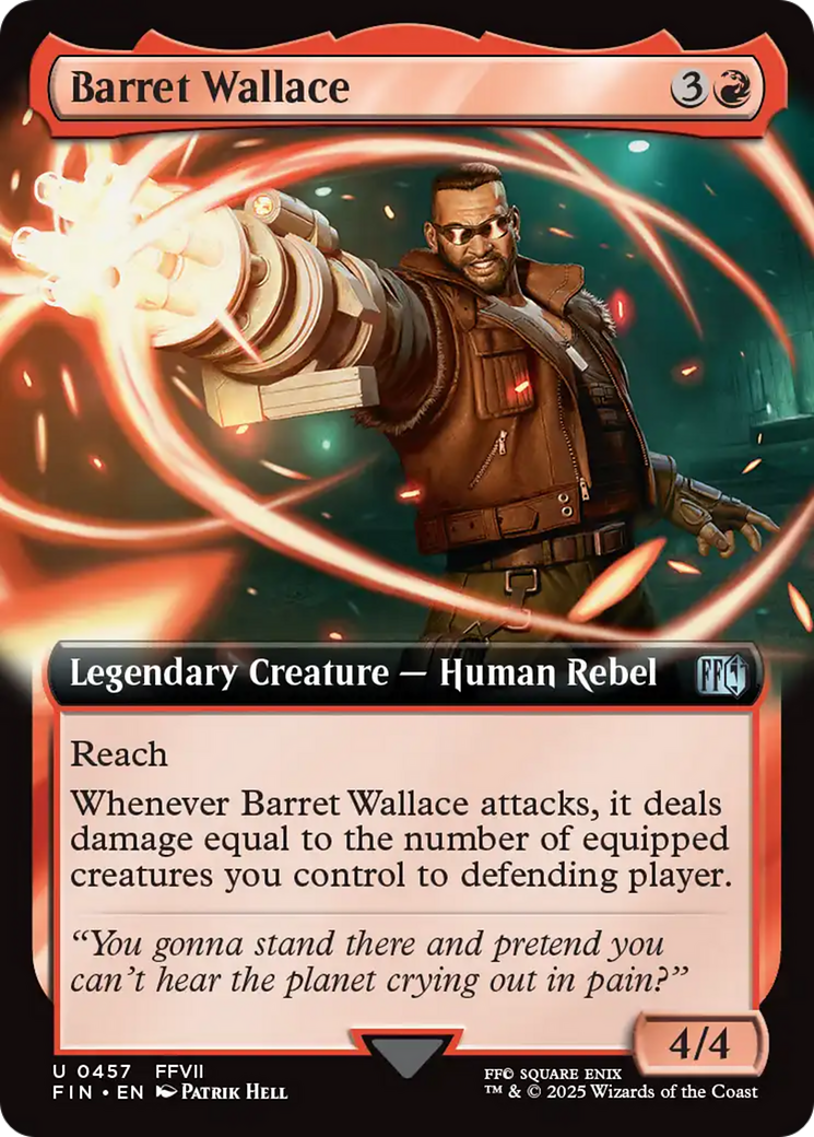 MAGIC: THE GATHERING - Barret Wallace (Extended Art) (FIN-457) - FINAL FANTASY: (Extended Art)