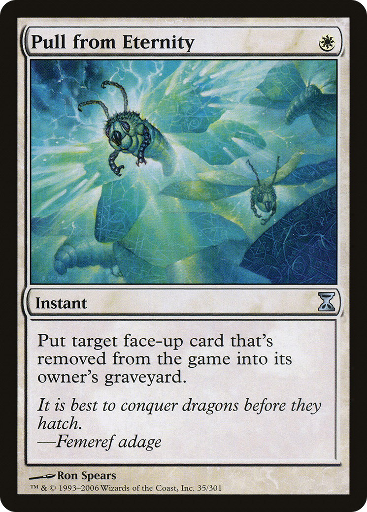 MAGIC: THE GATHERING - Pull from Eternity (TSP-035) - Time Spiral Foil