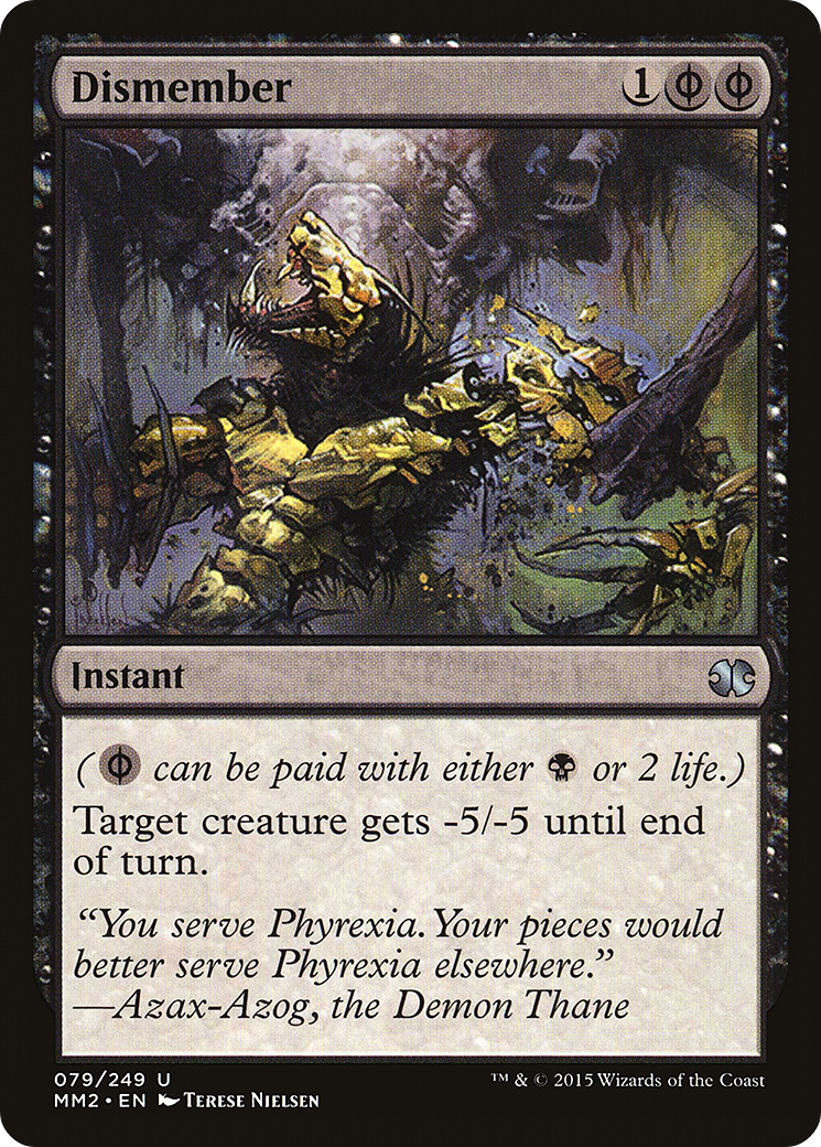 MAGIC: THE GATHERING - Dismember (MM2-079) - Modern Masters 2015 Foil