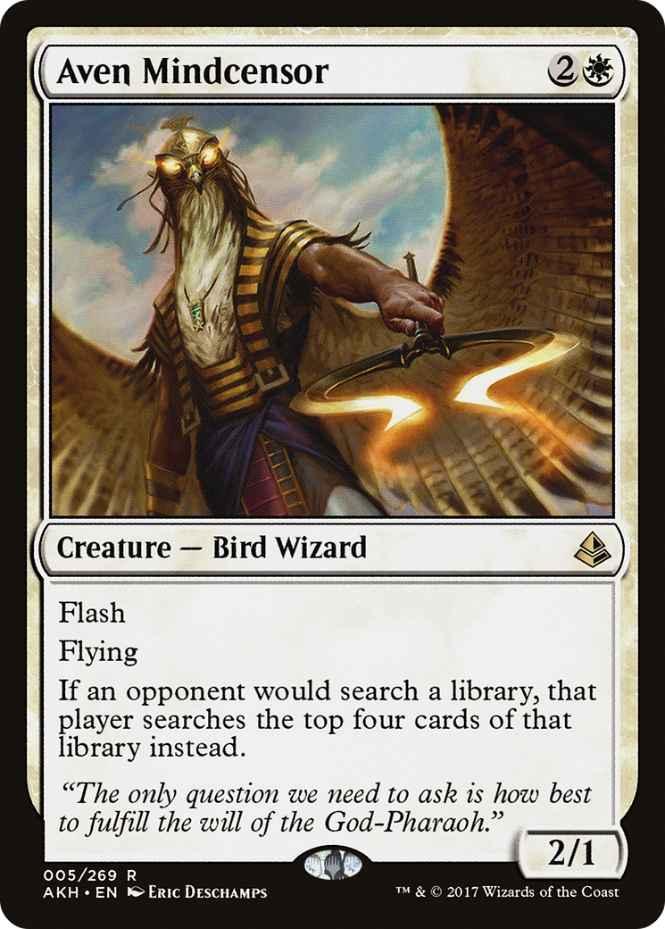 MAGIC: THE GATHERING - Aven Mindcensor (AKH-005) - Amonkhet Foil