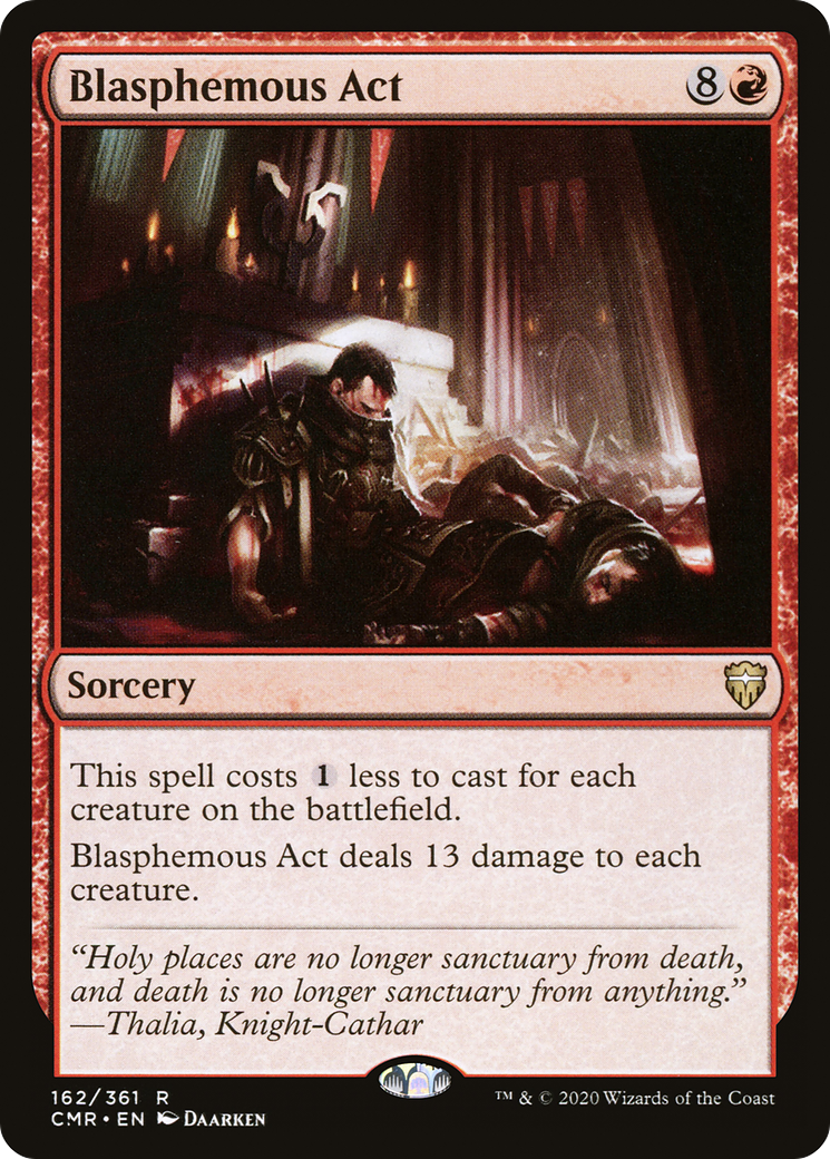 MAGIC: THE GATHERING - Blasphemous Act (CMR-162) - Commander Legends Foil