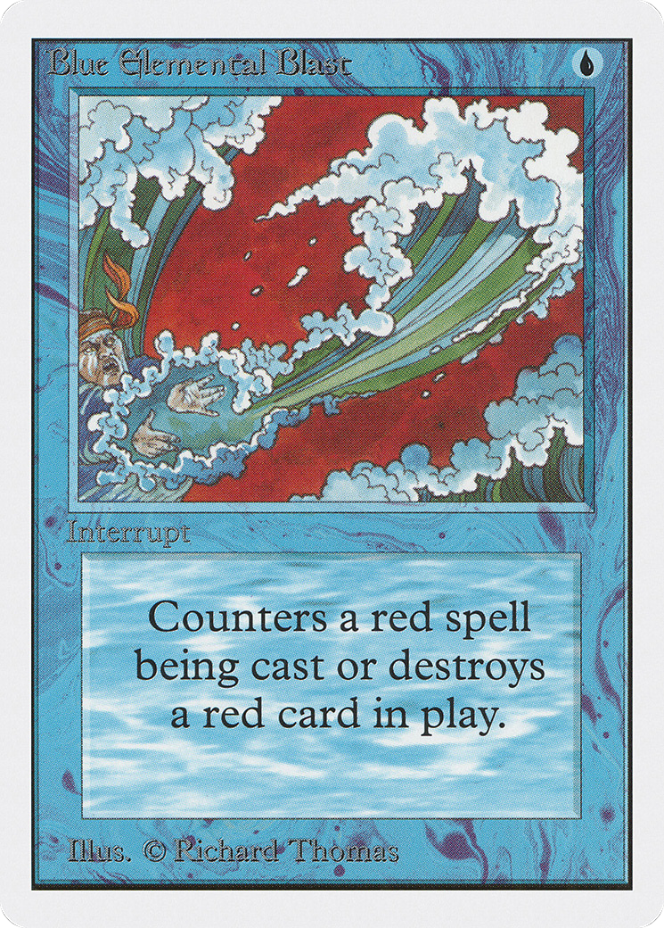 MAGIC: THE GATHERING - Blue Elemental Blast (2ED-050) - Unlimited Edition