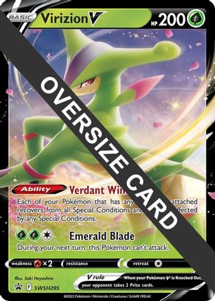 POKEMON TCG - Virizion V - SWSH295 Jumbo Cards - Promo