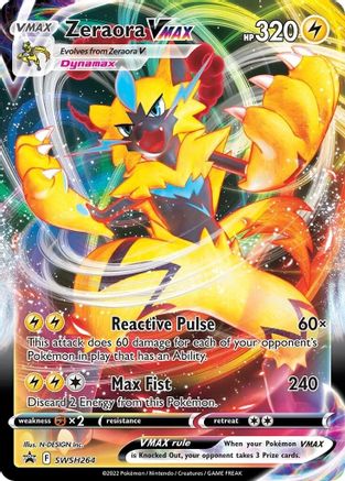 POKEMON TCG - Zeraora VMAX SWSH264 SWSH Sword & Shield Promo Cards - Promo