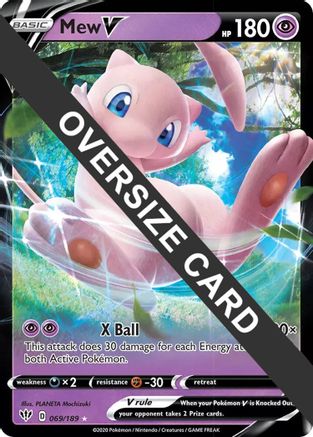 POKEMON TCG - Mew V - 069/189/189 Jumbo Cards - Promo