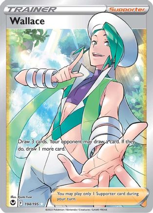 POKEMON TCG - Wallace (Full Art) 194/195 SWSH12 Silver Tempest - Ultra Rare