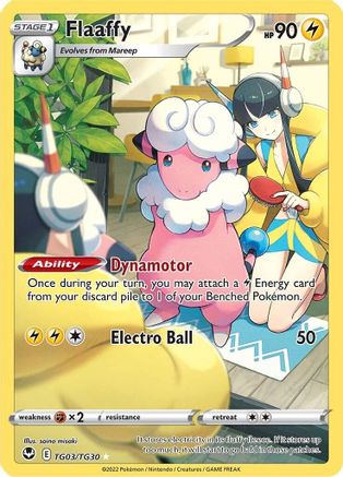 POKEMON TCG - Flaaffy TG03/TG30 SWSH12 Silver Tempest Trainer Gallery - Ultra Rare