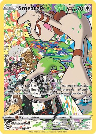 POKEMON TCG - Smeargle TG10/TG30 SWSH12 Silver Tempest Trainer Gallery - Ultra Rare