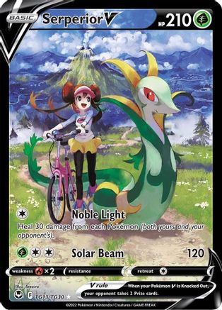 POKEMON TCG - Serperior V TG13/TG30 SWSH12 Silver Tempest Trainer Gallery - Ultra Rare