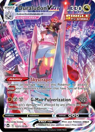 POKEMON TCG - Duraludon VMAX TG21/TG30 SWSH12 Silver Tempest Trainer Gallery - Ultra Rare